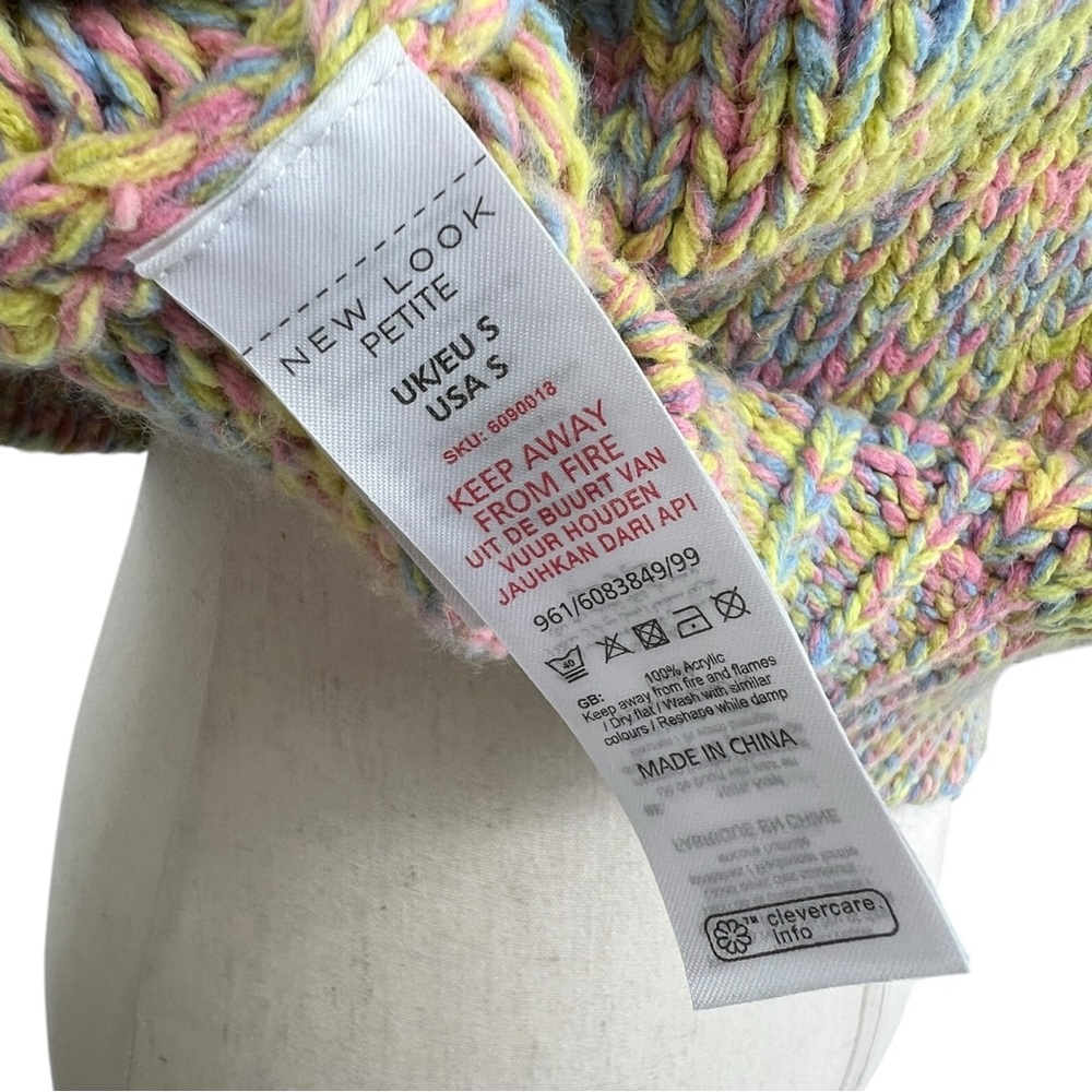New Look Colorful Knit Sweater | Small - Picture 5 of 5